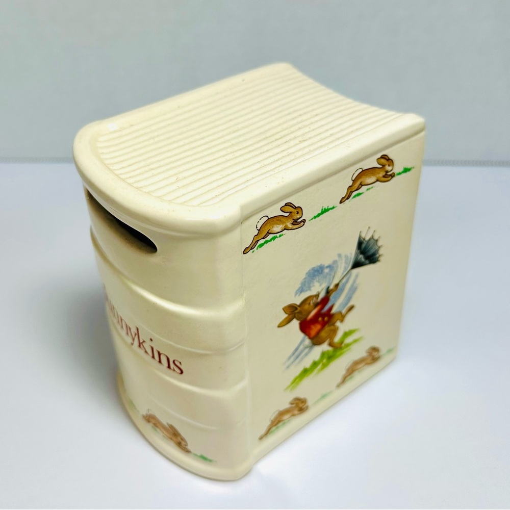 The Bunnykins Royal Doulton Ceramic Bank 1936 mark Easter Spring Baby Gifts